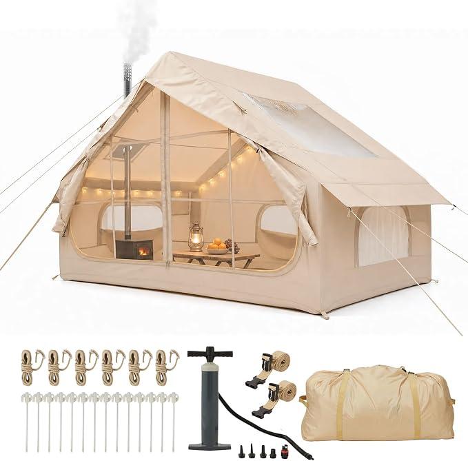 Aufblasbares Zelt mit Vordach Campingzelt