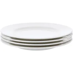 Rosendahl - GC Oval plate - White - 30x23 cm - 4 pcs., Teller, Weiss