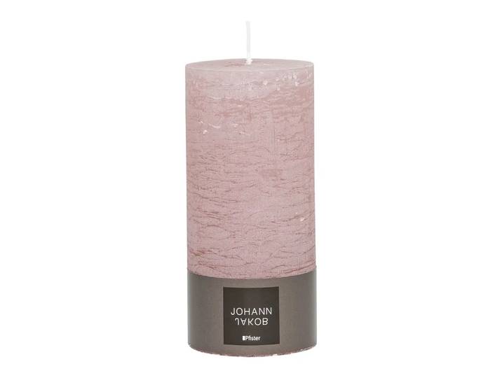 Zylinderkerze Adagio, Johann Jakob, rosa, Wachs
