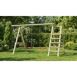 Schaukel Outdoor Emilia - 430 x 190 x 210 cm - aus kesseldruckimprägniert Kiefern/Fichtenholz