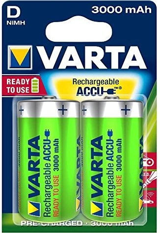 VARTA Recharge Accu Power 2 D 3000 mAh Plastic free