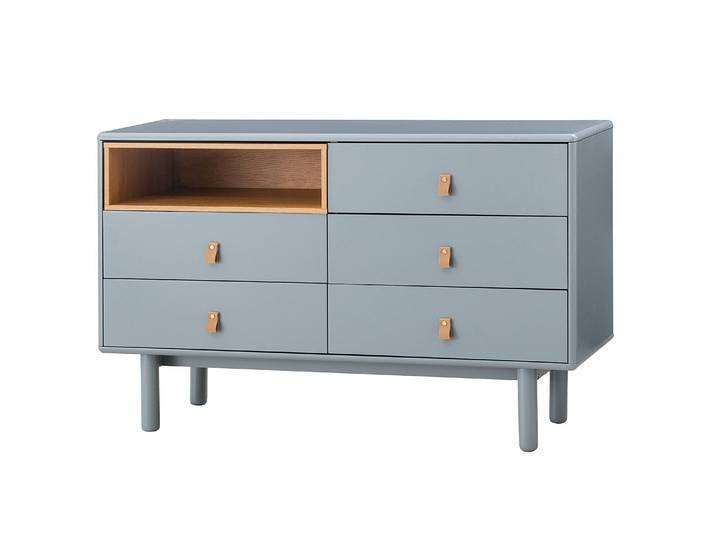 Sideboard 120 cm 120 x 75 x 40cm Grau/Blaugrau