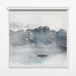 INNENROLLO - Fensterrollo - Rollo - 80x180 cm - Bemalte Berge