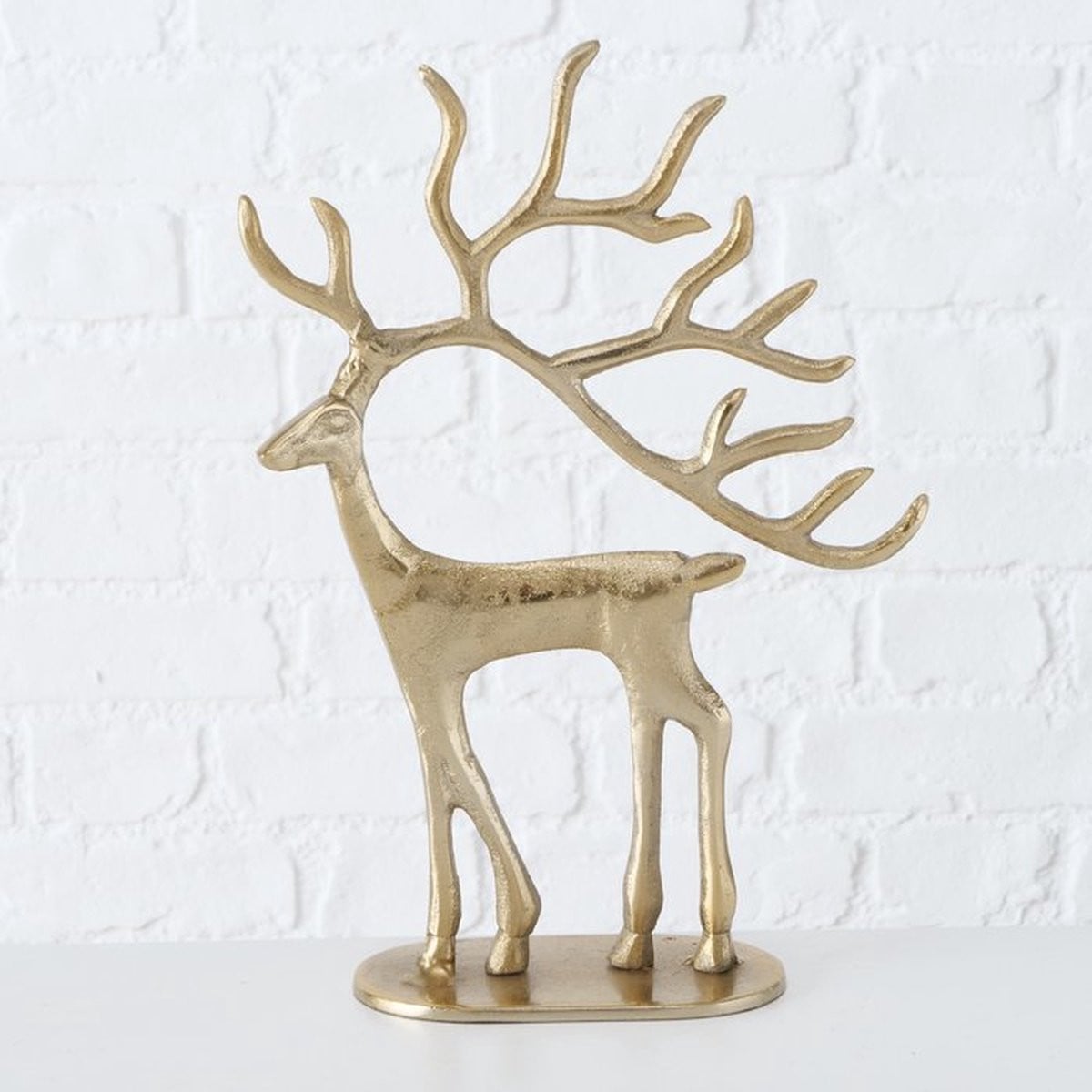 Boltze Trollah Rendier Decoratie - Goud - 22 x 31 cm