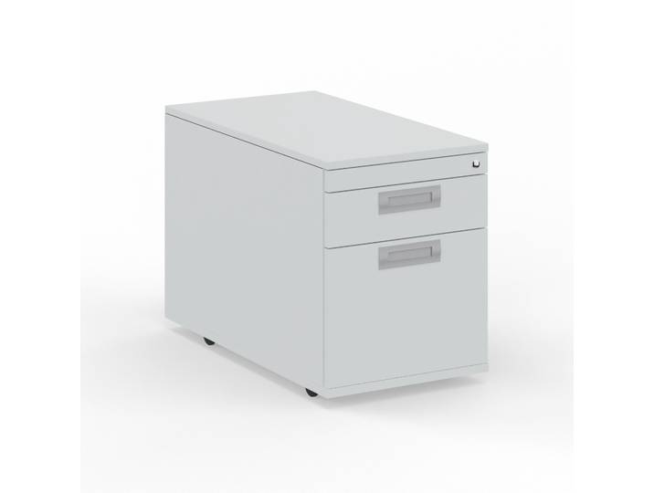 Rollcontainer Tradingzone GO Swiss Weissgrau/Weissgrau, Neu - Perfekt für Unterlagen und Akten