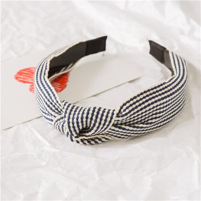 Fusion Finds Vintage Striped Headband With Knotted Bow Toothed Hair Hoop For Women & Girls 4