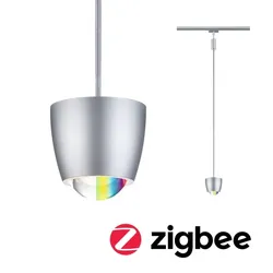 Paulmann 95682 URail Pendel Smart Home Zigbee 3.0 Tyros RGBW 200lm 4,5W RGBW+ dimmbar 230V Chrom mat