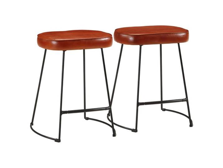 furnicato Barhocker 2 Stk. Dunkelbraun 40x29,5x53 cm (2 St)