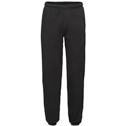 Fruit of the Loom, Herren, Sporthose, Jogginghose mit elastischem Saum (XXL), Schwarz