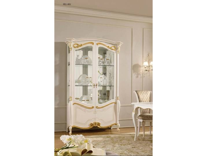 Xlmoebel Vitrine Edler Glasschrank für Wohnzimmer im modernen Design Made in Europa