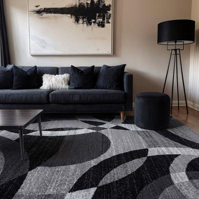 World Rug Gallery Geometric Circles Area Rug