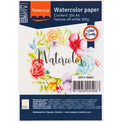 Aquarell-Papier "Florence", DIN A6, 300 g/m2