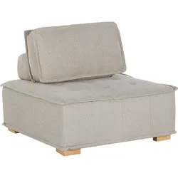 Beliani, Sessel, Mittelstück Polsterbezug helles Beige TIBRO