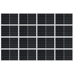 Montage Set Satteldach 4 Reihen 16 Module