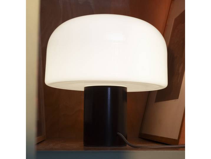 Lampe à poser Bellhop Glas T Cioko - FLOS Bellhop Glass T - Salon / séjour - Verre - Avec abat-jour