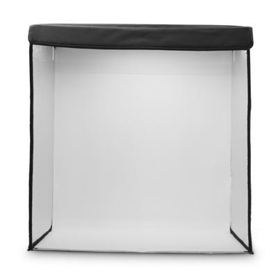 HAMA Falthintergrund "Mini-Fotostudio-Set f. Produktbilder (faltbar, LED-Ringlicht, 50x50cm)", weiß, B:50cm H:50cm L:50cm, Fotohintergründe