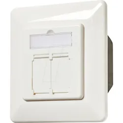 N CCGP89250IV - Unterputz, RJ45-Dose, 2-fach