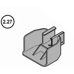 2.27 - Hörmann Abweiser für Drehfalle N80/F80/EcoStar/Schlupftür-Tor ab Serien-Nr. 05088