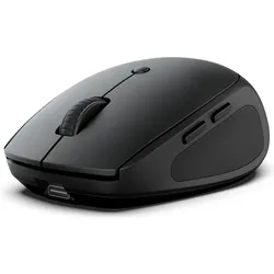JLab Audio JLab GO Charge Bluetooth-Maus, 6 Tasten Verbindung über 2,4 GHz (USB-Dongle) oder Bluetooth (Kabellos), Maus, Schwarz