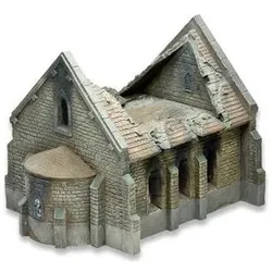 Tabletop-Art Zerstörte Normandie Kirche - 15mm