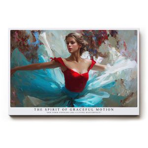 Sinus-Art Wandbild The Spirit of Graceful Motion, Leinwand, Querformat, 120 x 80 cm
