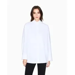 A|X Armani Exchange für Damen. XW001424AF16631U0002 Relaxed Fit Hemd weiß (S), Lässig, Baumwolle, Klassisch, Langarm