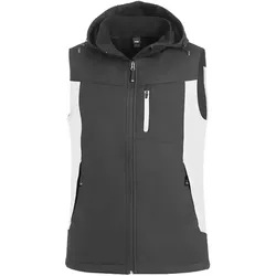 Softshellweste "JUSTUS" - XS - weiß/anthrazit