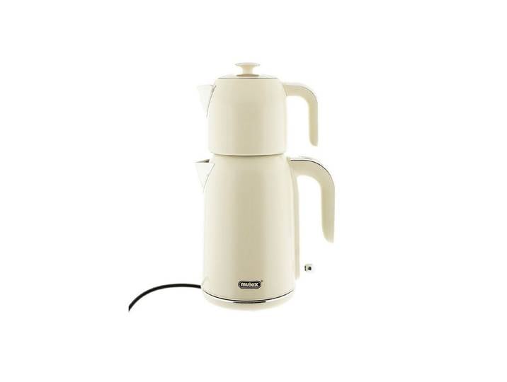 Mulex Wasser-/Teekocher Tee Express, 2200 W, 2-in-1 Wasserkocher mit Teekanne 1,7L + 1 L