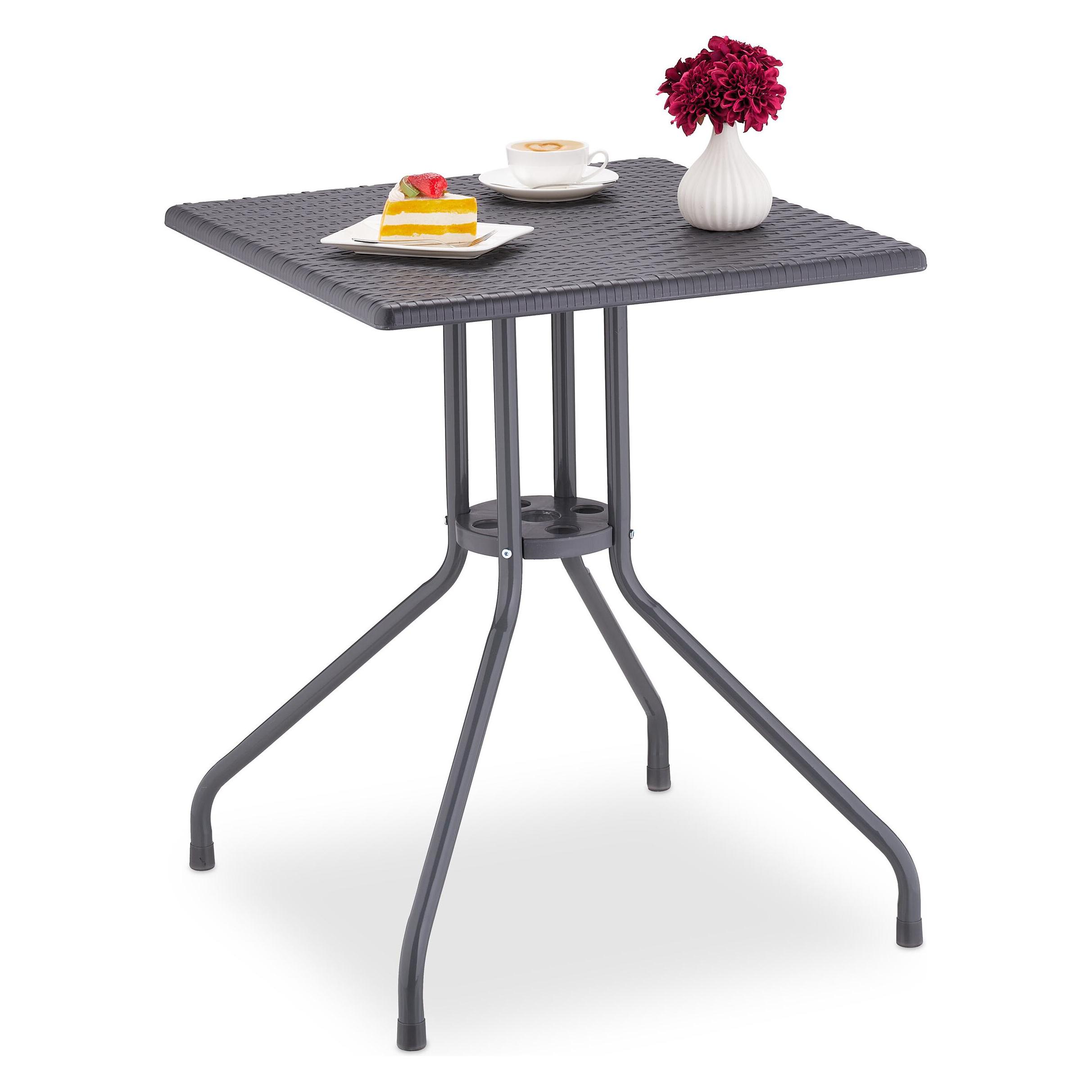 Relaxdays Gartentisch (61 x 61 x 75 cm) (4052025457129)