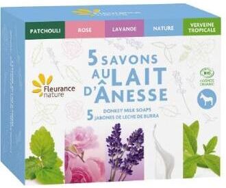 Fleurance Nature Chest of 5 Soaps with Donkey Milk
