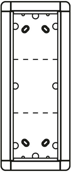 Ritto Cadre AP Portier blanc 3 fois, 133x326mm 1883370 (1883370)