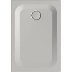 BetteUltra Rechteck-Duschwanne mit Minimum-Wannenträger, 1000x700x25mm, 5879-410T1, Farbe: Silver