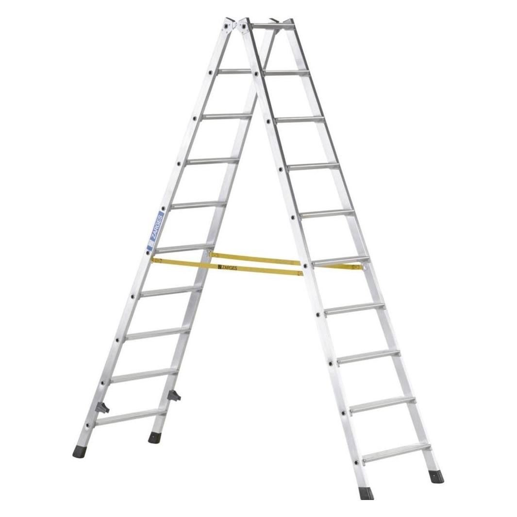 Zarges Nova B - Stufen-Stehleiter 2 x 10 Stufen (Stehleiter) (230602)
