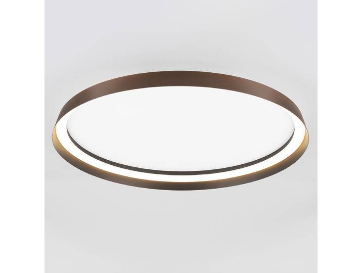 Plafonnier Ormi Ø 60cm Marron/Marron Aluminium LED non-remplaçables Module LED