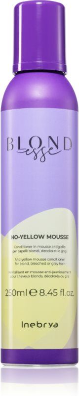 Inebrya BLONDesse No-Yellow Mousse après-shampoing moussant anti-jaunissement 250 ml