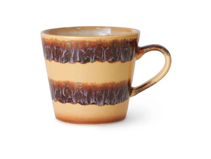 HKliving Tasse à cappuccino 70 s 33 cl Cliffs'