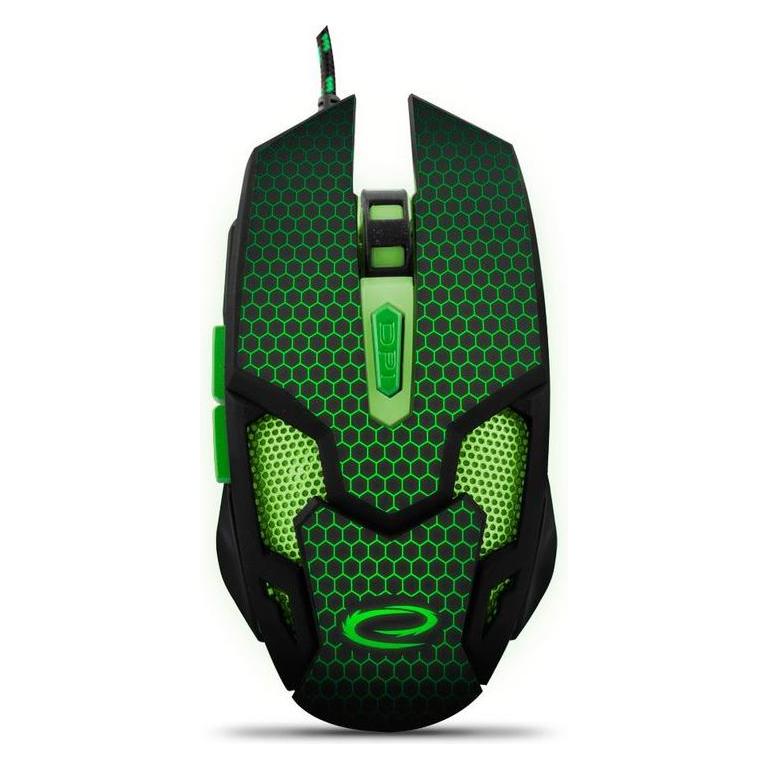 Esperanza Gaming mouse MX207 Cobra EGM207G Green (Kabelgebunden) (EGM207G)