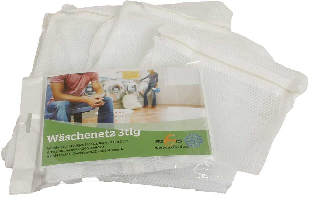 Axis Line Wäschenetz Wäschebeutel 3 teiliges Set 5kg-, 3kg- und 1kg-Netz