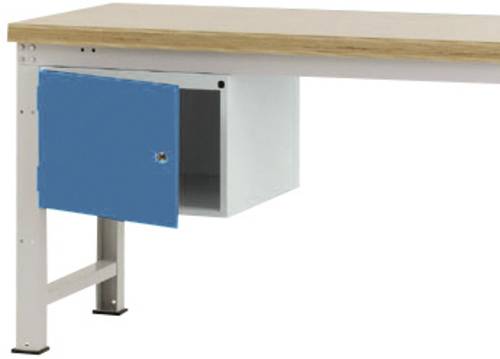 Manuflex ZB4732.0002 Gehäuse-Unterbau PROFI, Nutzhöhe 300mm mit 1 Tür rechts angeschlagen und Einlegeboden. Für Werkbanktiefe