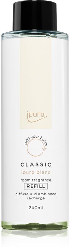 ípuro Classic Blanc recharge pour diffuseur d'huiles essentielles 240 ml