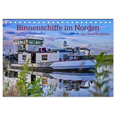 Binnenschiffe im Norden (Tischkalender 2027 DIN A5 quer), CALVENDO Monatskalender
