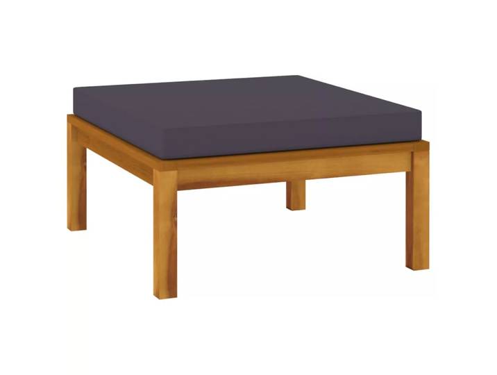 VidaXL - Fußhocker akazienholz, One Size, Grau