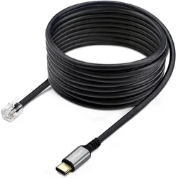 StarTech USB-C to RJ9 Adapter (USB 2.0, USB-C), Netzwerk Adapter, Schwarz