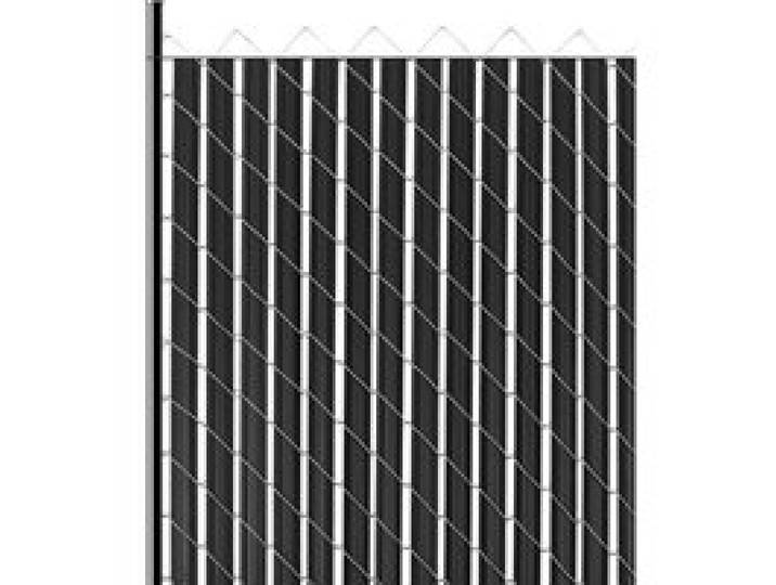 VEVOR Sichtschutzlamellen 2350 mm, doppelwandige vertikale Lamellen mit Bodenverriegelung und Flügeln für Maschendrahtzäune, HDPE-Maschendrahtlamellen, ideal für Garten und Bauernhof (schwarz)