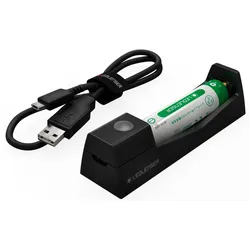 Ledlenser 14500 Li-Ion Akku 750 mAh inkl. externem Ladegerät