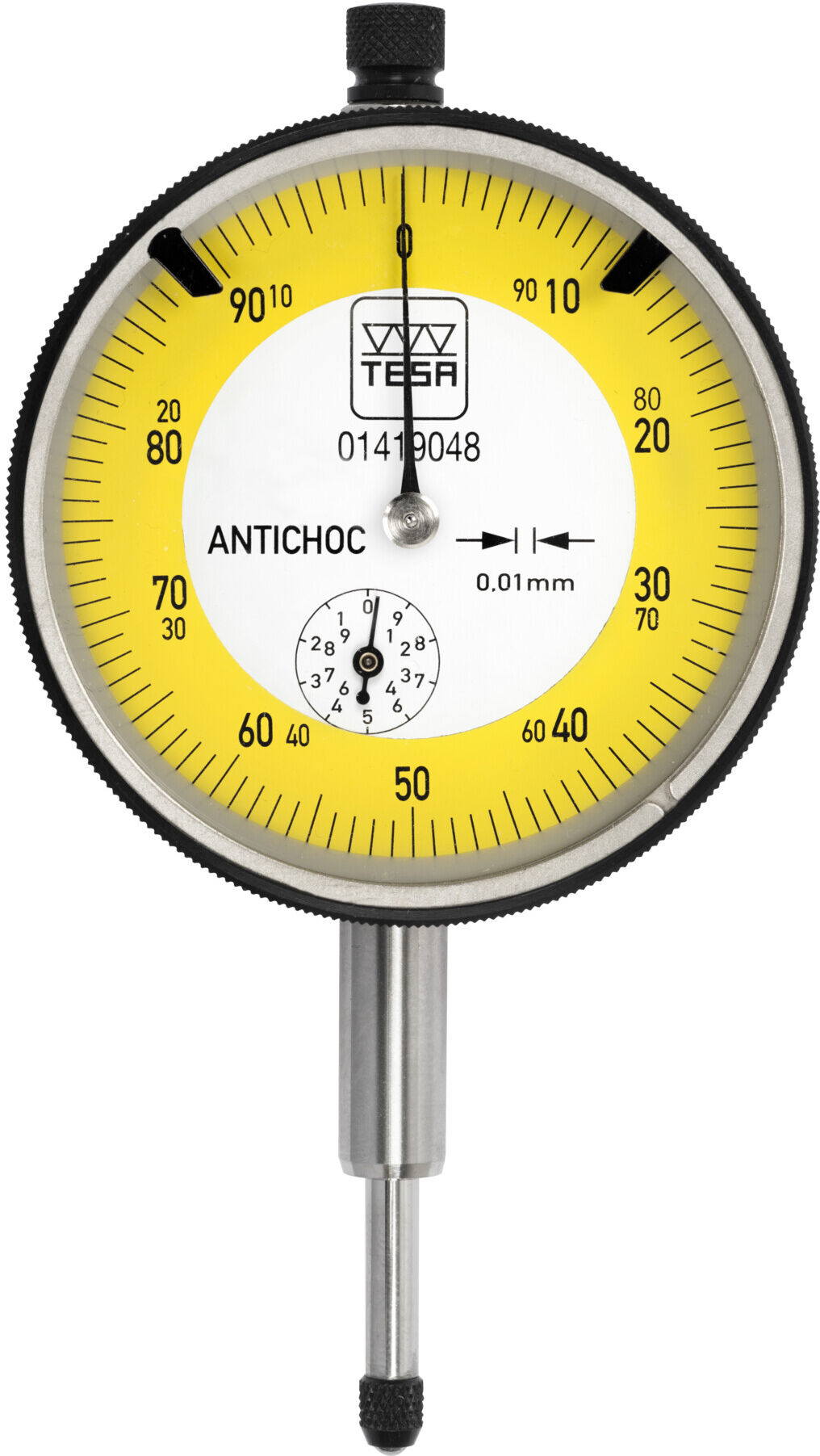 TESA Technology Analoge Messuhr IP40 mit drehbarem Skalenblatt Ø 58 mm, 10 mm, 0,01 mm (01419048)