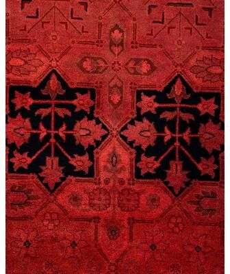 Overton "Fine Vibrance, One-of-a-Kind Hand-Knotted Area Rug - Pink, 3' 1"" x 5' 5"" - 3' 1"" x 5' 5"""