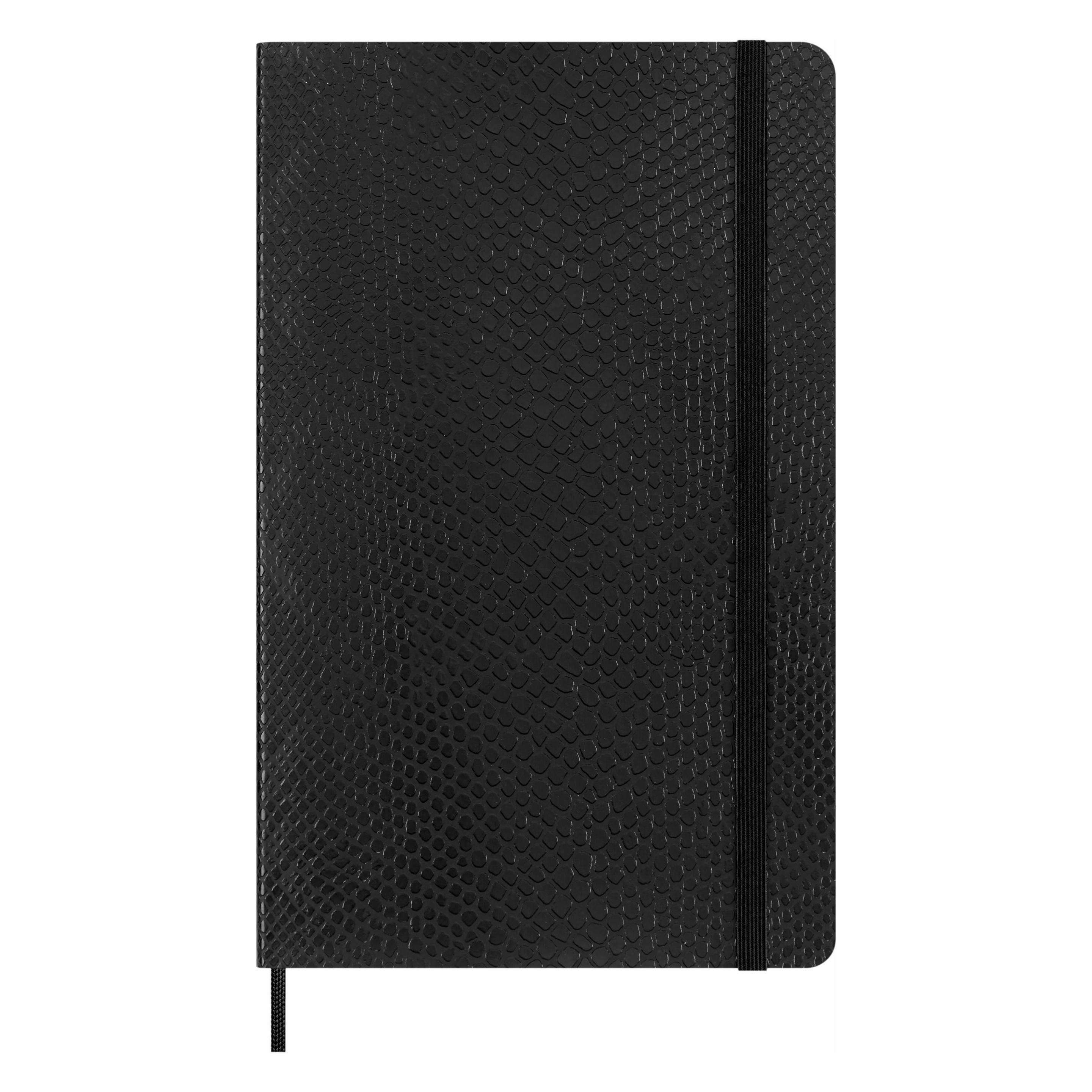 Moleskine Vegea Boa Notizbuch, Large/A5, liniert, weicher Einband, schwarz (A5, Large, Liniert, Weicher Einband) (37623981)