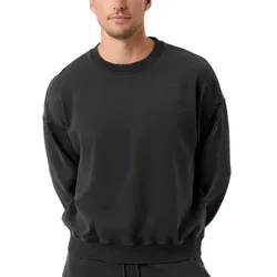 Björn Borg Oversized Washed Sweatshirt Schwarz Baumwolle Medium Herren