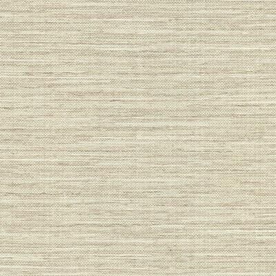 Warner Bay Ridge Taupe Faux Grasscloth Wallpaper